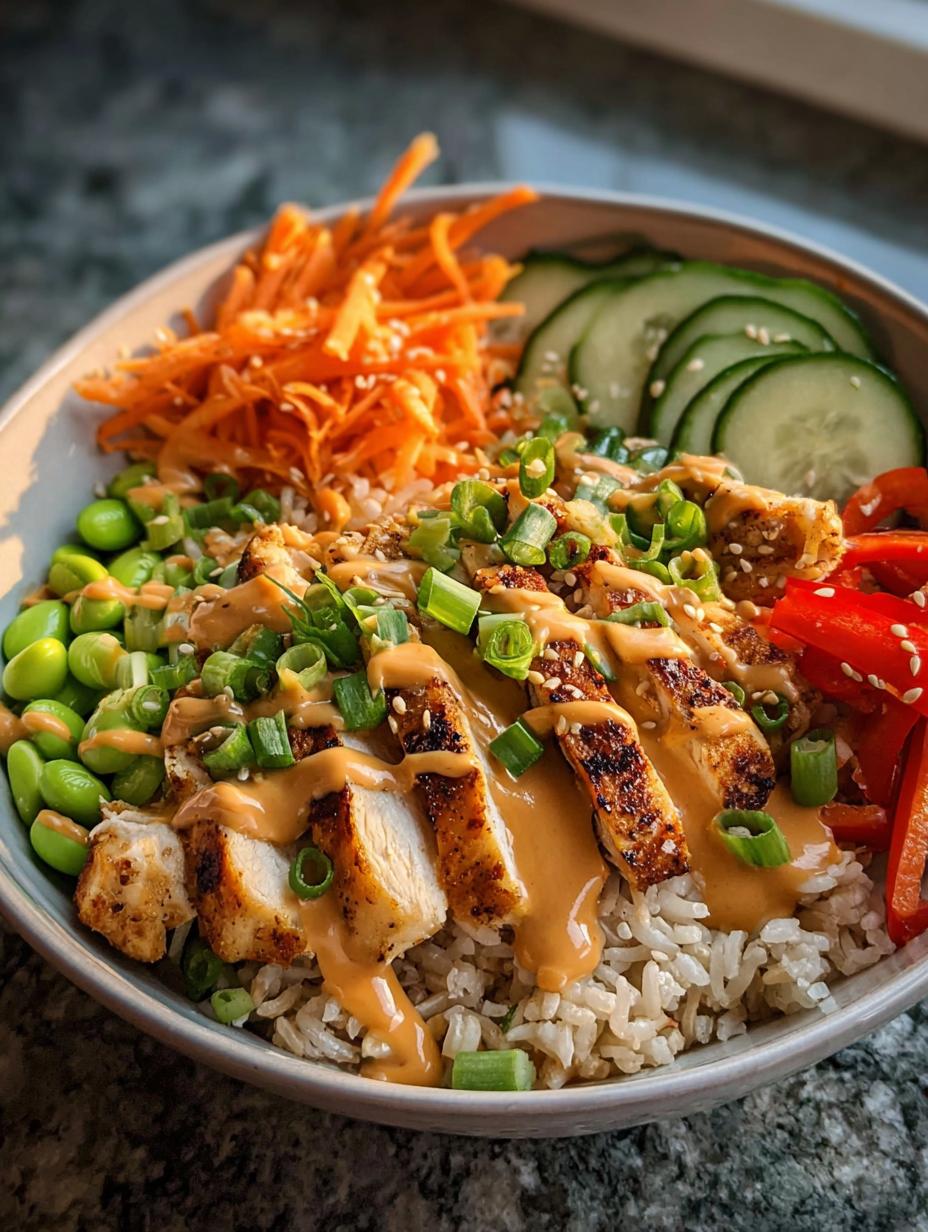 Amazing 20 min High Protein Thai Peanut Chicken Buddha Bowl 5 High Protein Thai Peanut Chicken Buddha Bowl - detail 2
