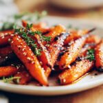 Honey Maple Roasted Carrots Recipe