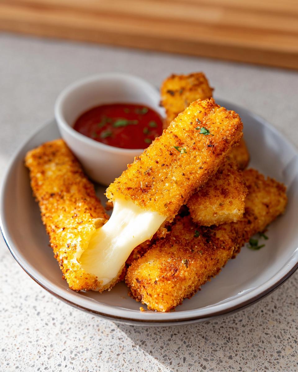 Keto Mozzarella Sticks Crispy Low Carb Snack - detail 1