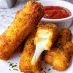 Keto Mozzarella Sticks Crispy Low Carb Snack
