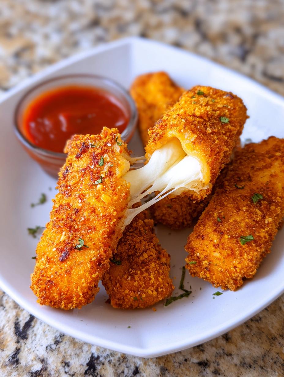 Keto Mozzarella Sticks Crispy Low Carb Snack - detail 2