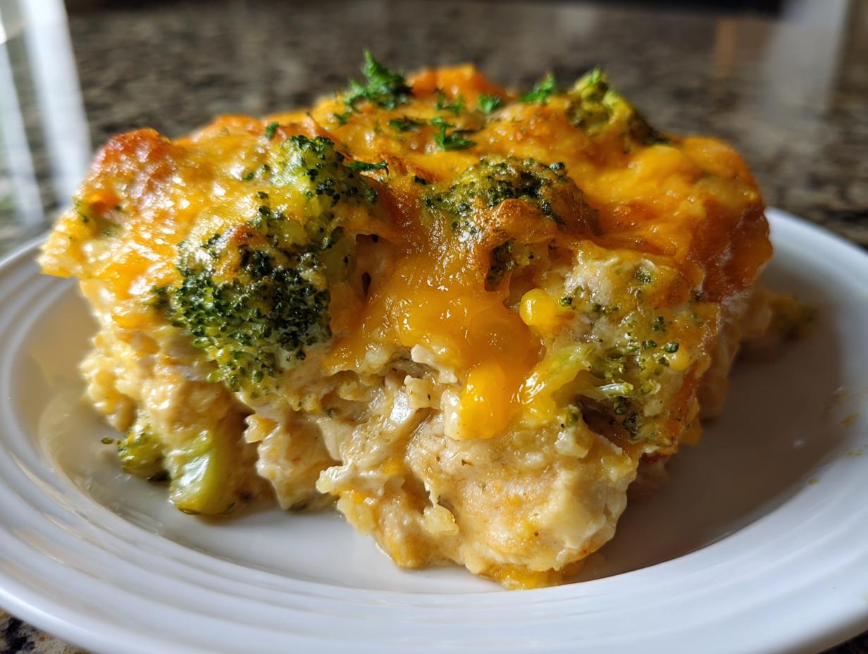Amazing 1-Dish Low Carb Chicken Broccoli Casserole