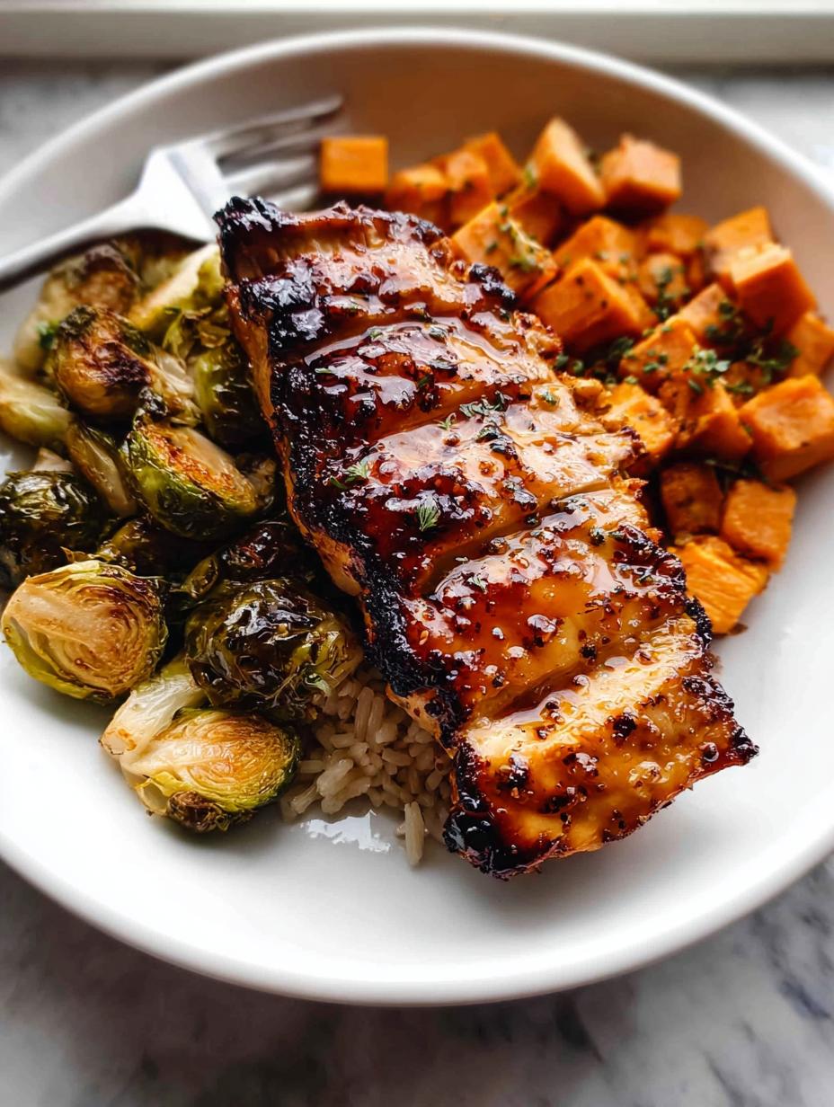 Amazing 4-Ingredient Maple Dijon Chicken Easy Recipe 5 Maple Dijon Chicken Sheet Pan Dinner Easy Recipe - detail 2