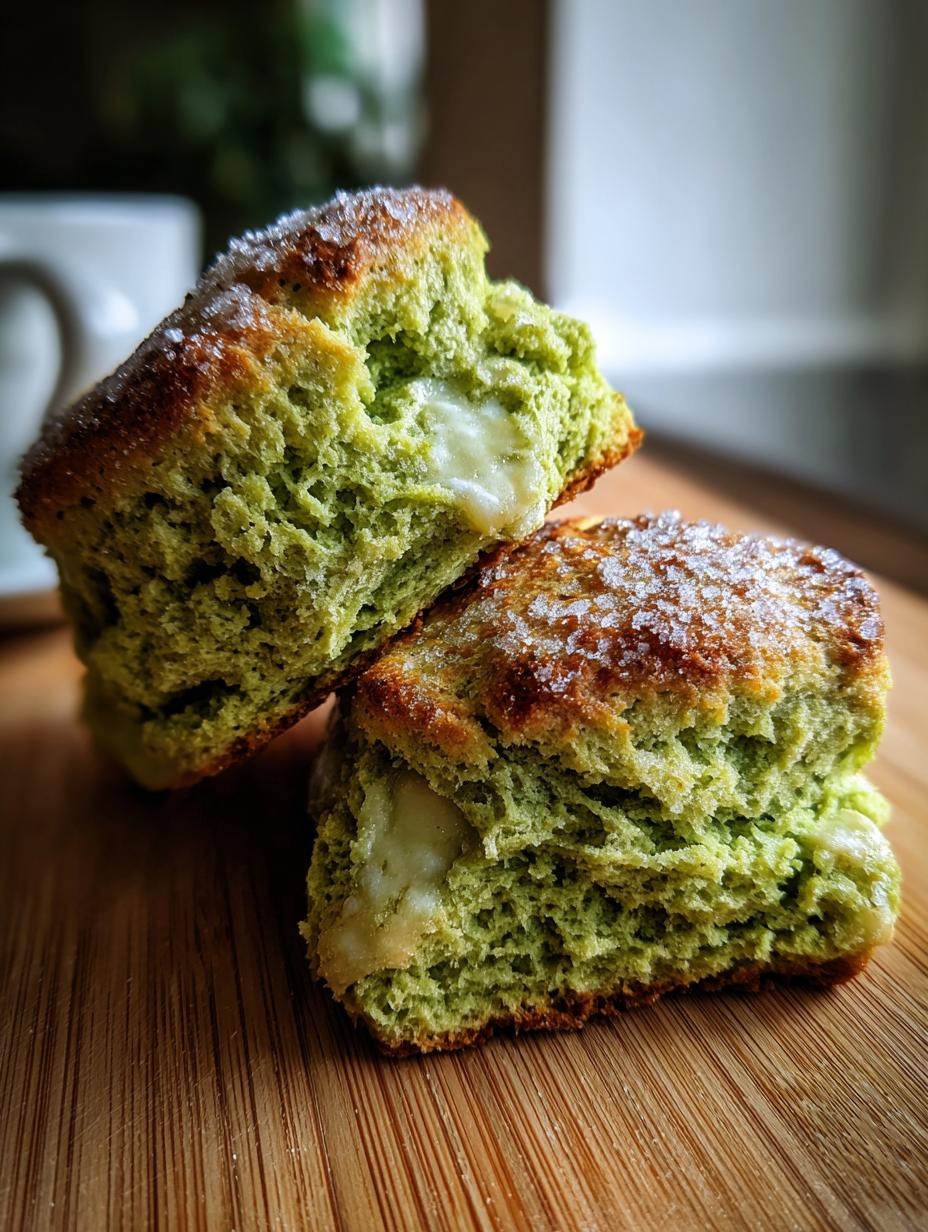 Stunning 8 Matcha White Chocolate Scones 5 Matcha White Chocolate Scones - detail 2