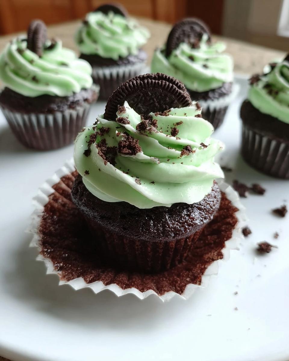 Make 12 Mint Chocolate Cupcakes with Creamy Mint Frosting 4 Mint Chocolate Cupcakes with Creamy Mint Frosting - detail 1