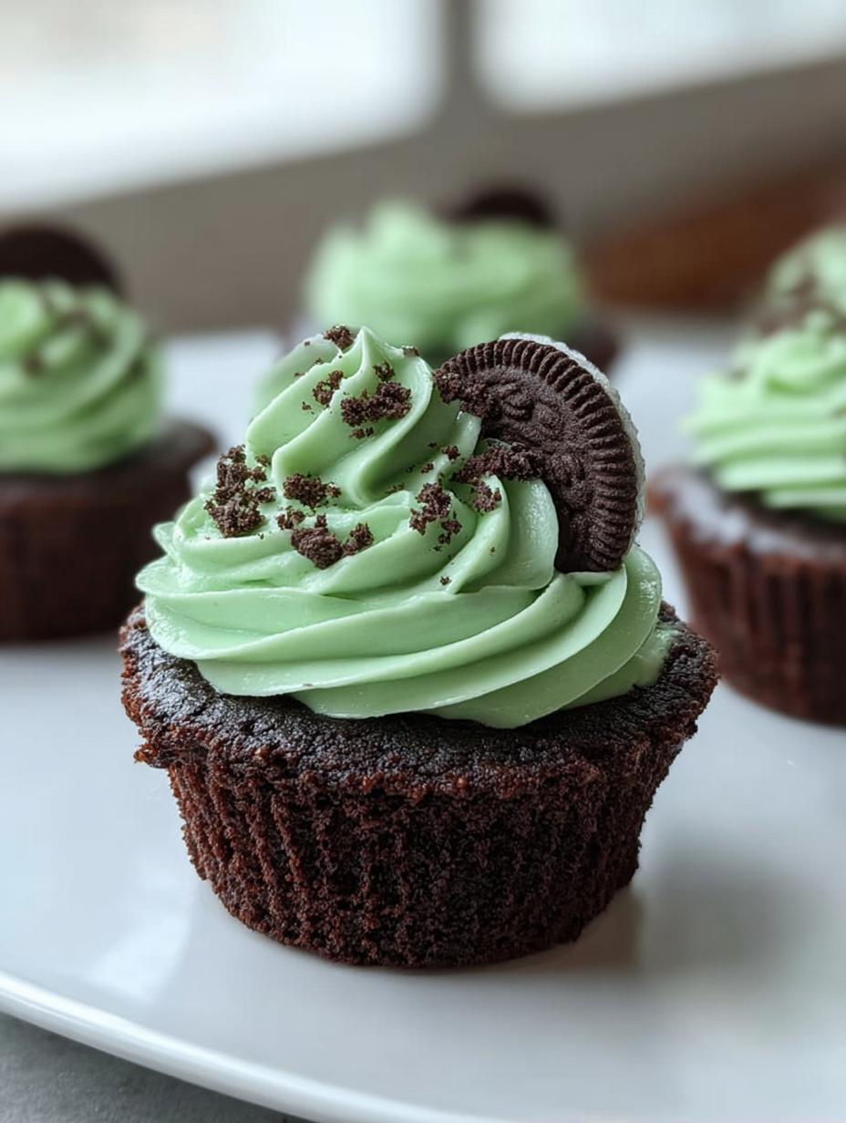 Make 12 Mint Chocolate Cupcakes with Creamy Mint Frosting 5 Mint Chocolate Cupcakes with Creamy Mint Frosting - detail 2
