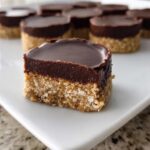 No Bake Peanut Butter Bars with Chocolate