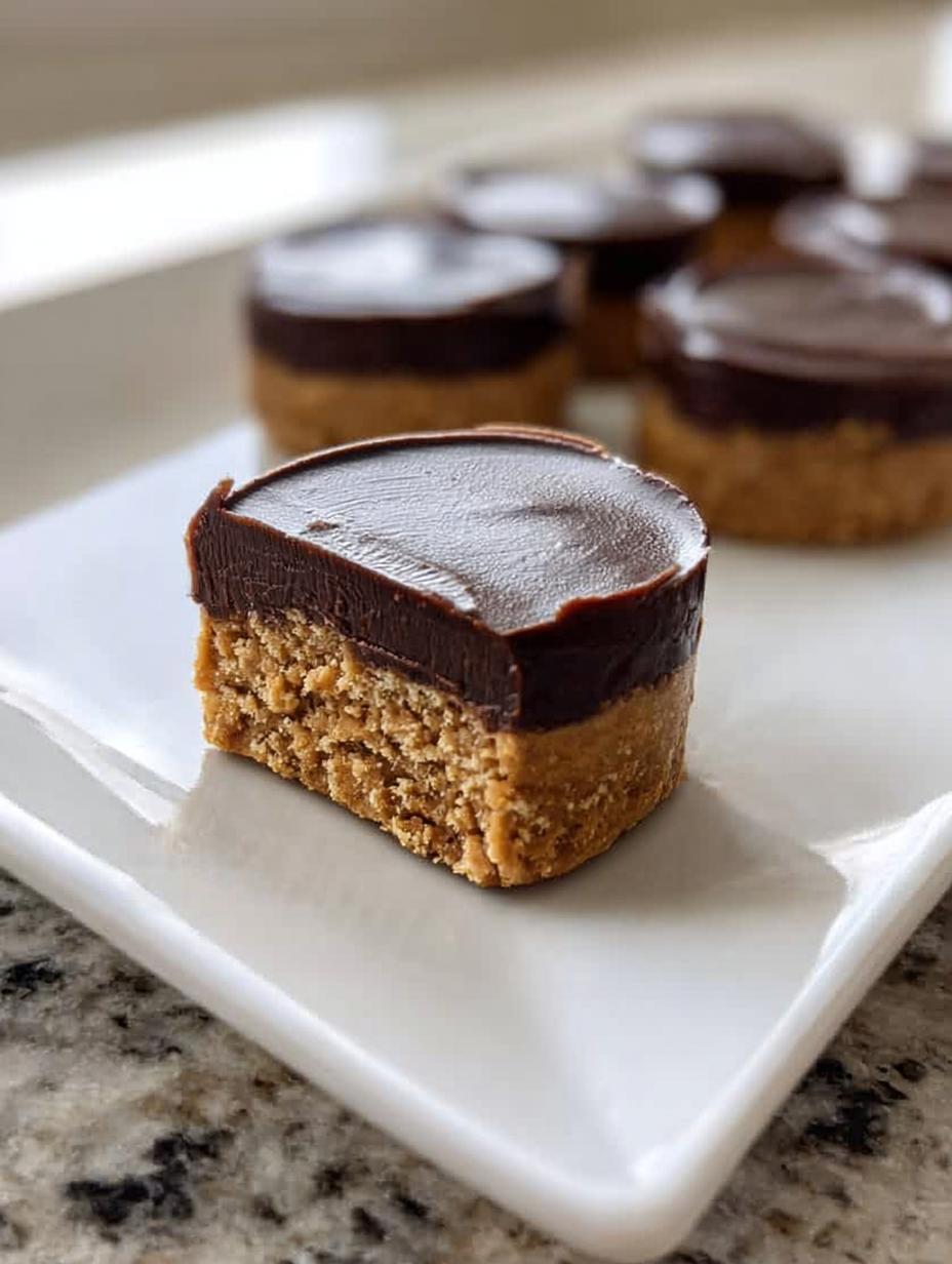 No Bake Peanut Butter Bars with Chocolate - detail 2