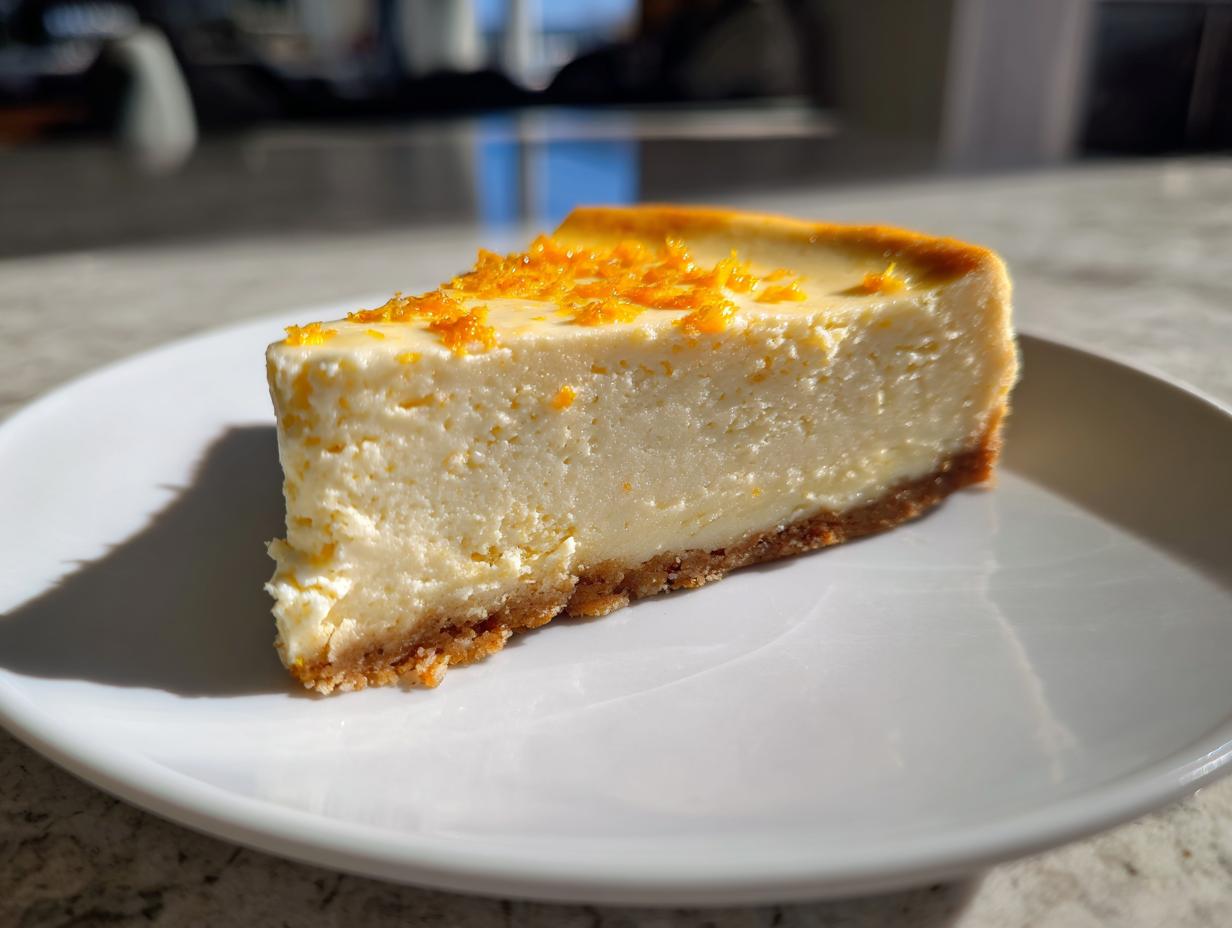 Amazing 1 Orange Ricotta Cheesecake Creamy and Light
