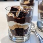 Peanut Butter Brownie Parfaits with Chocolate Layers