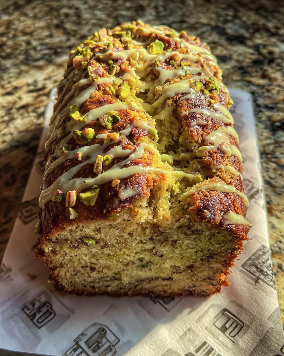 Pistachio Banana Bread with White Chocolate - detail 1