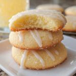 Pound Cake Cookies with Lemon Glaze