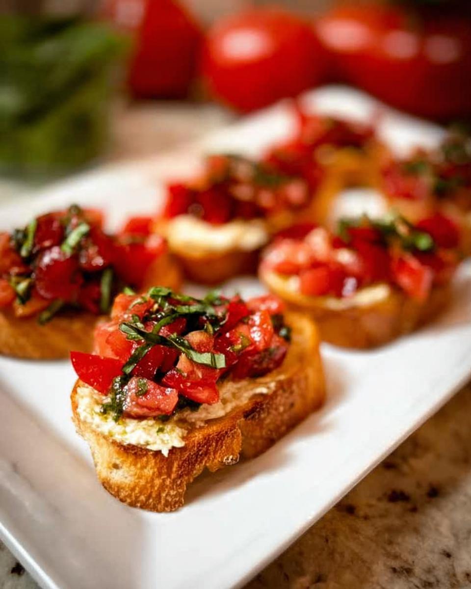 Amazing 1-Hour Roasted Garlic and Tomato Bruschetta 4 Roasted Garlic and Tomato Bruschetta - detail 1