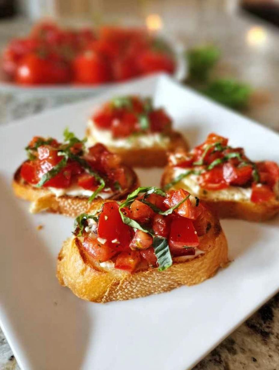Amazing 1-Hour Roasted Garlic and Tomato Bruschetta 5 Roasted Garlic and Tomato Bruschetta - detail 2