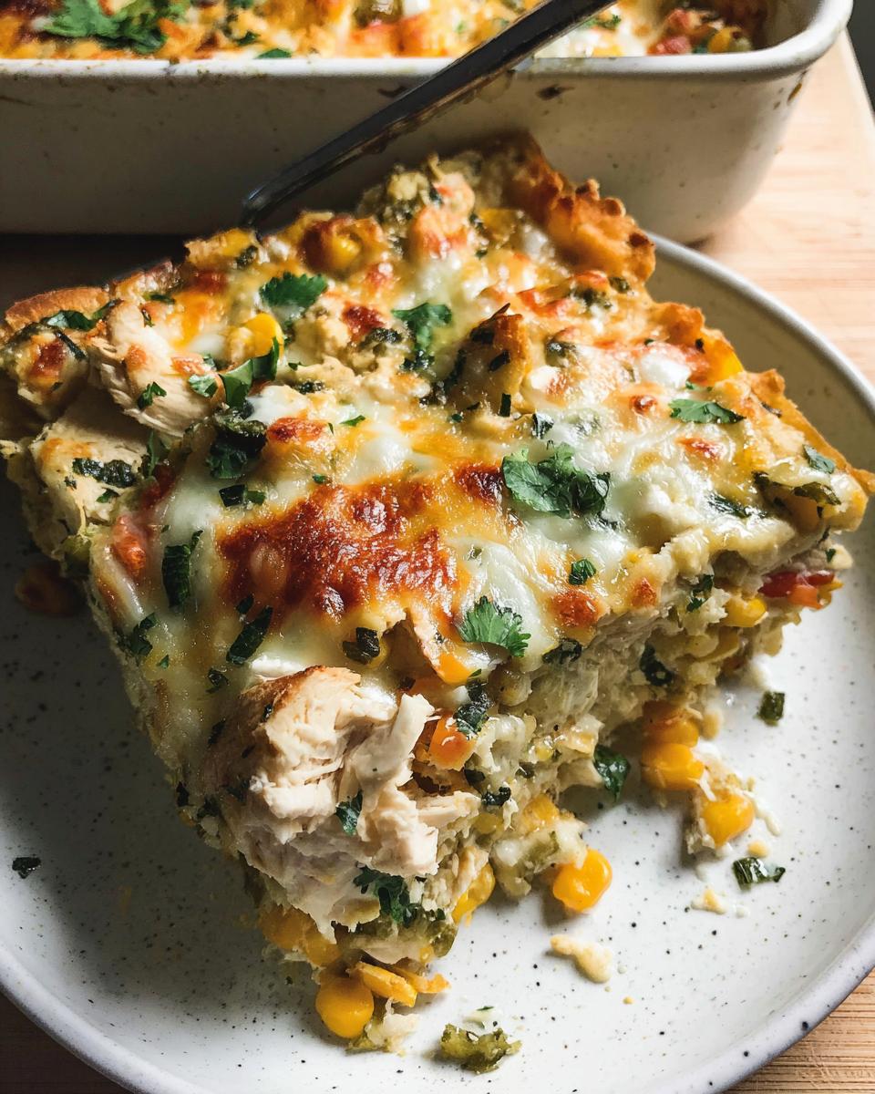 Salsa Verde Chicken Casserole Easy Weeknight Bake - detail 1