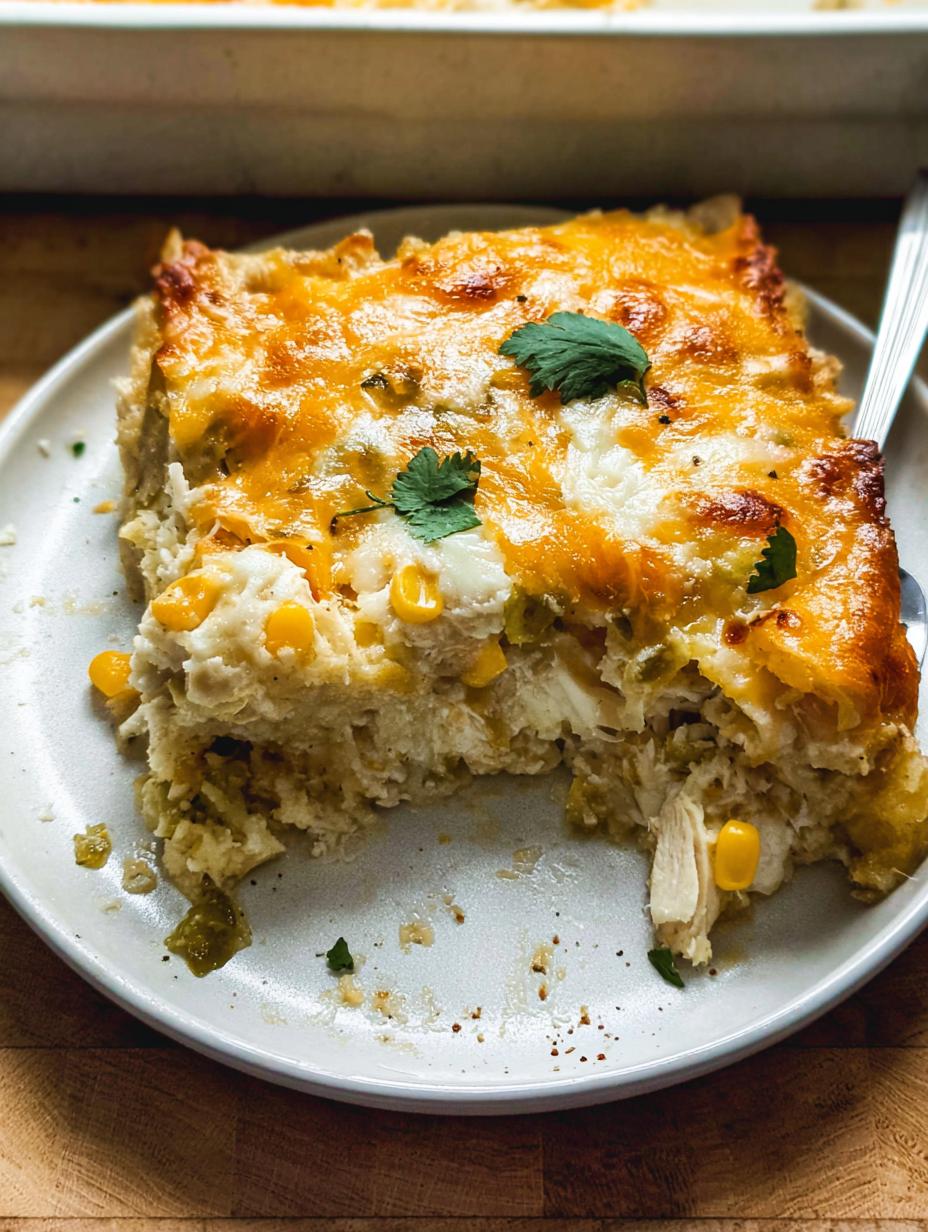 Salsa Verde Chicken Casserole Easy Weeknight Bake - detail 2