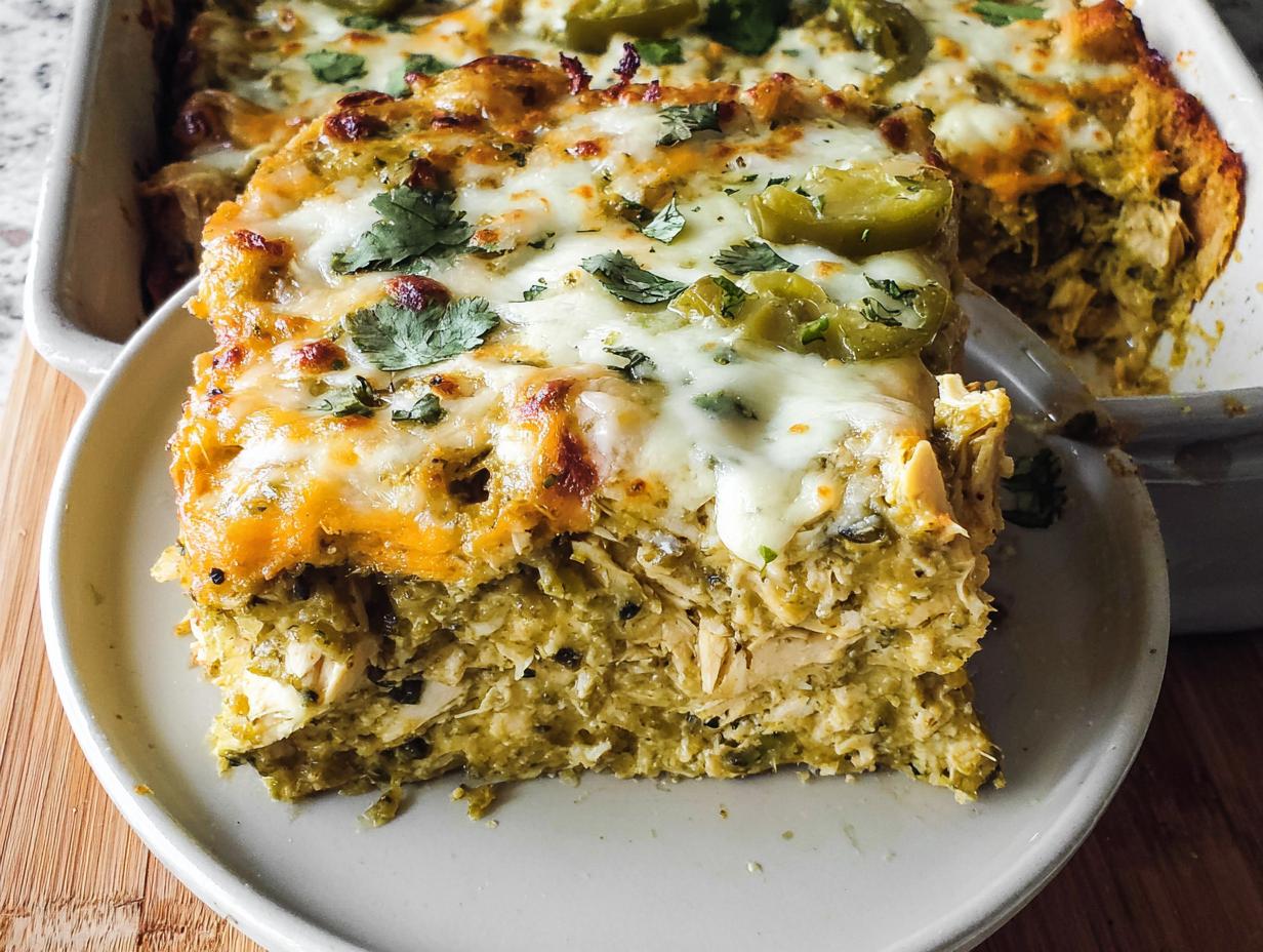 Amazing Salsa Verde Chicken Casserole Easy Weeknight Bake