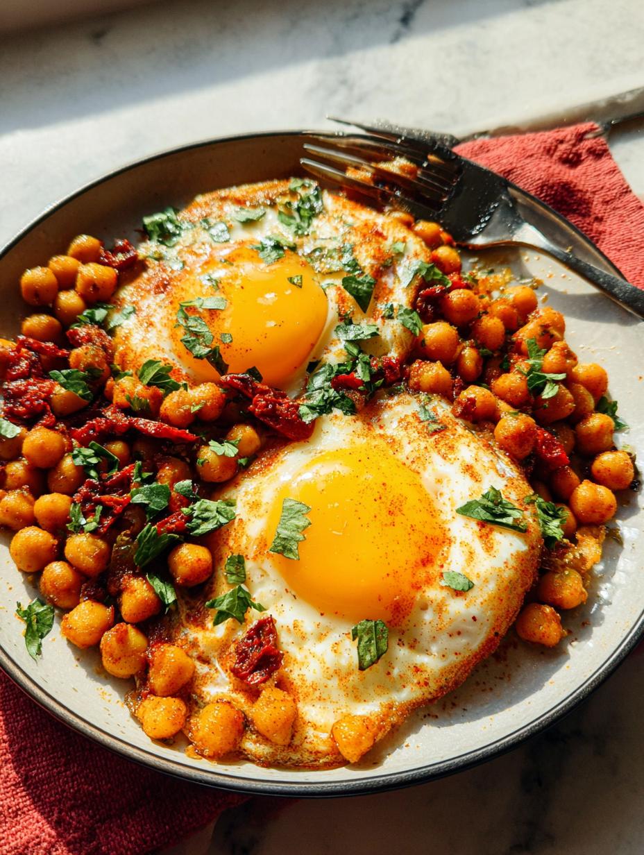 Smoky Chickpea Fried Eggs - detail 2