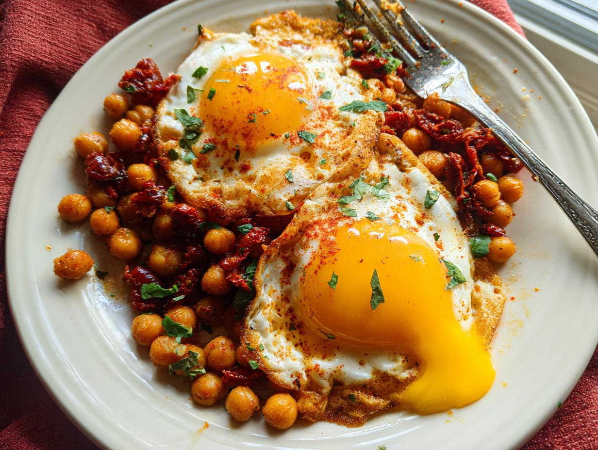 Amazing 15-min Smoky Chickpea Fried Eggs