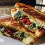 Sourdough Pesto Grilled Cheese Sandwich
