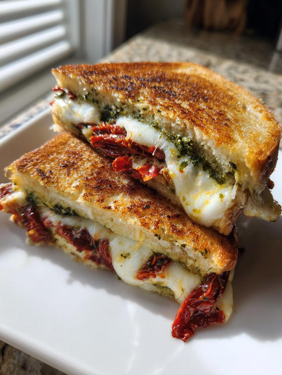 Amazing 4-Minute Sourdough Pesto Grilled Cheese Sandwich 5 Sourdough Pesto Grilled Cheese Sandwich - detail 2