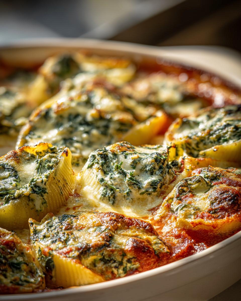Spinach and Ricotta Stuffed Shells Recipe - detail 1