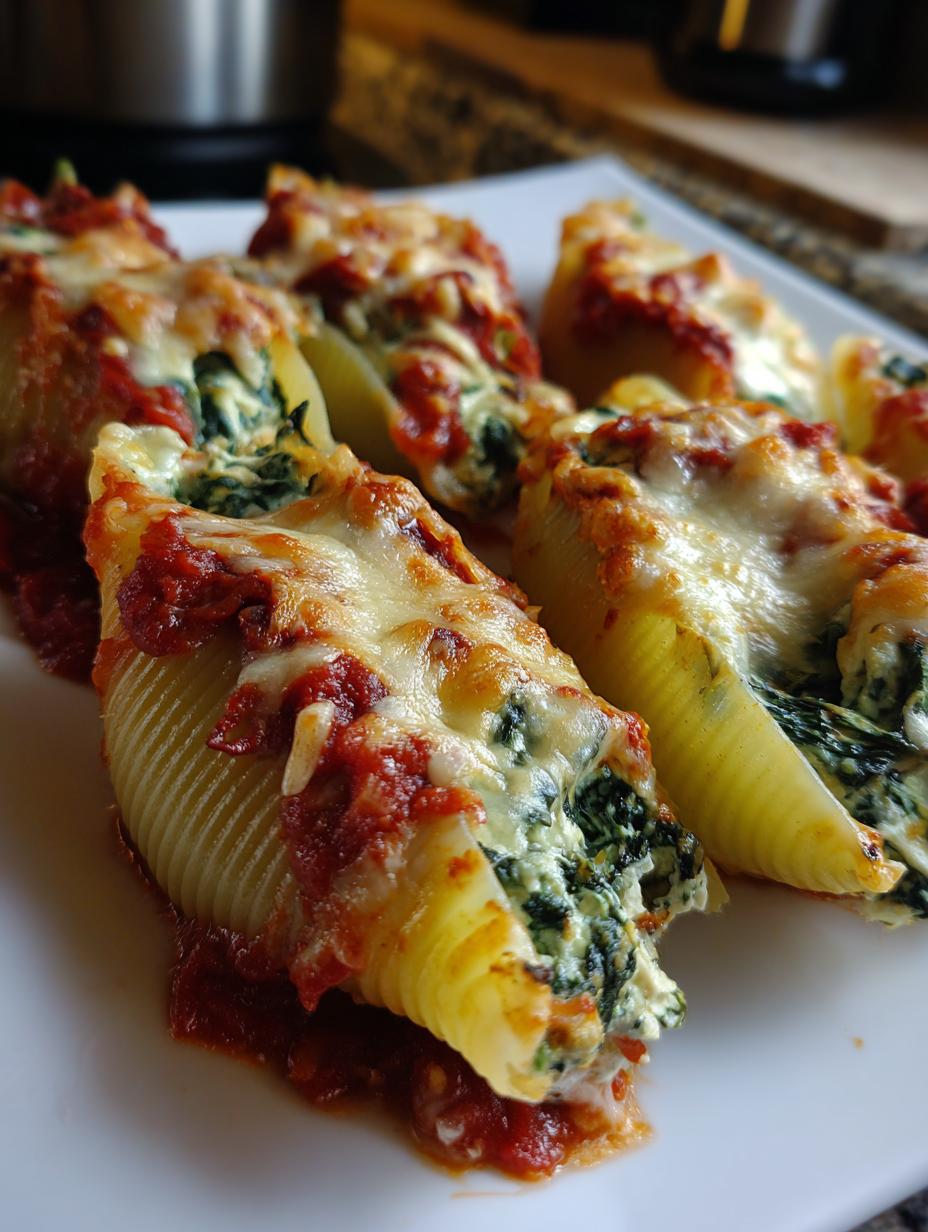 Spinach and Ricotta Stuffed Shells Recipe - detail 2
