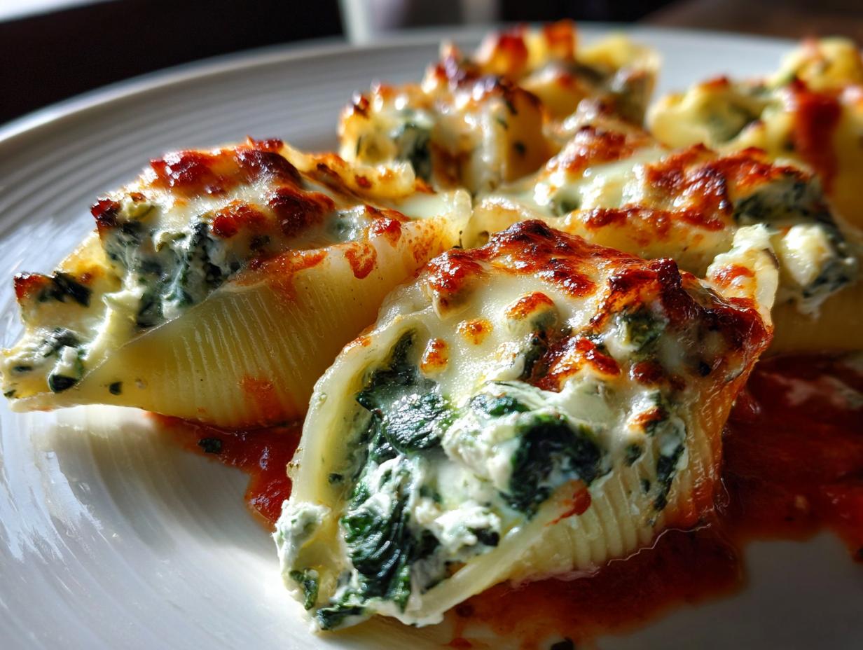 Amazing Spinach and Ricotta Stuffed Shells Recipe