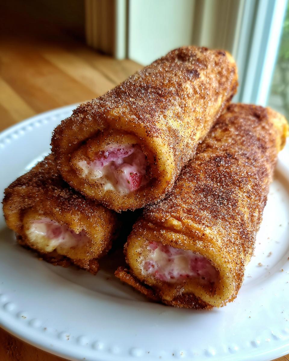 Shocking 10-Minute Strawberry Cream Cheese French Toast Roll Ups 4 Strawberry Cream Cheese French Toast Roll Ups - detail 1