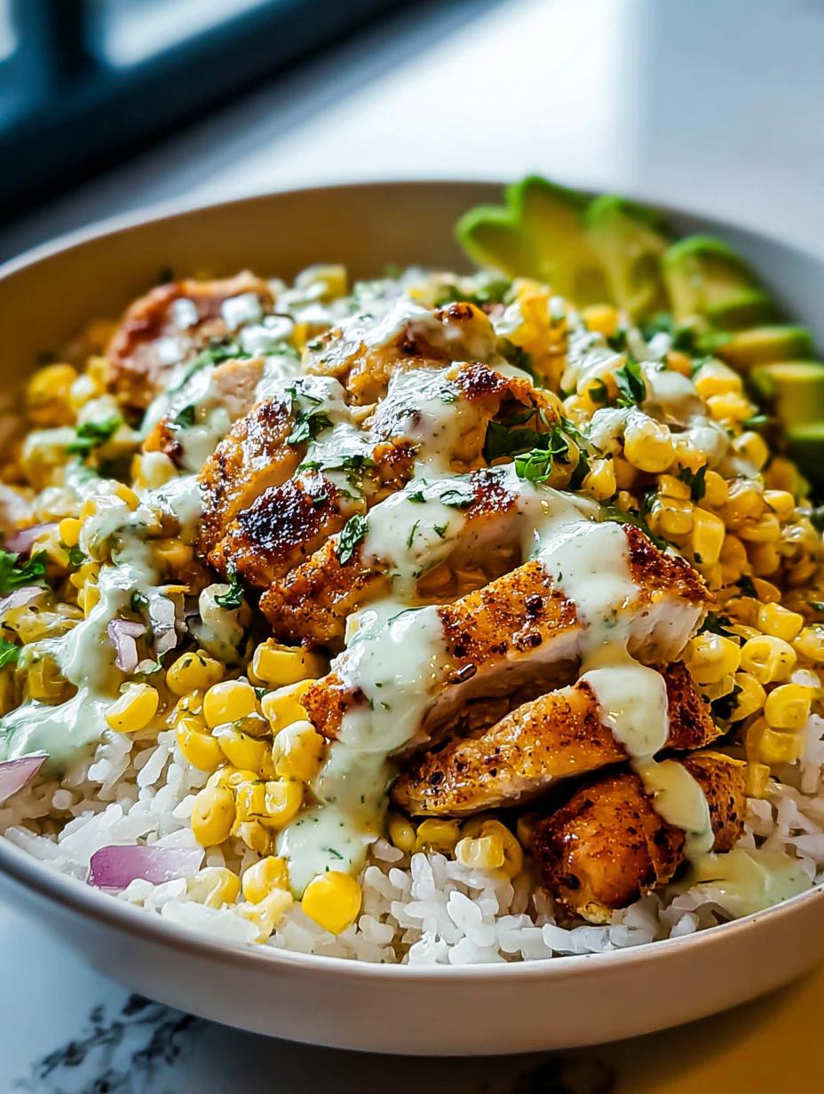Amazing Street Corn Chicken Rice Bowl Easy 30 Minute Dinner