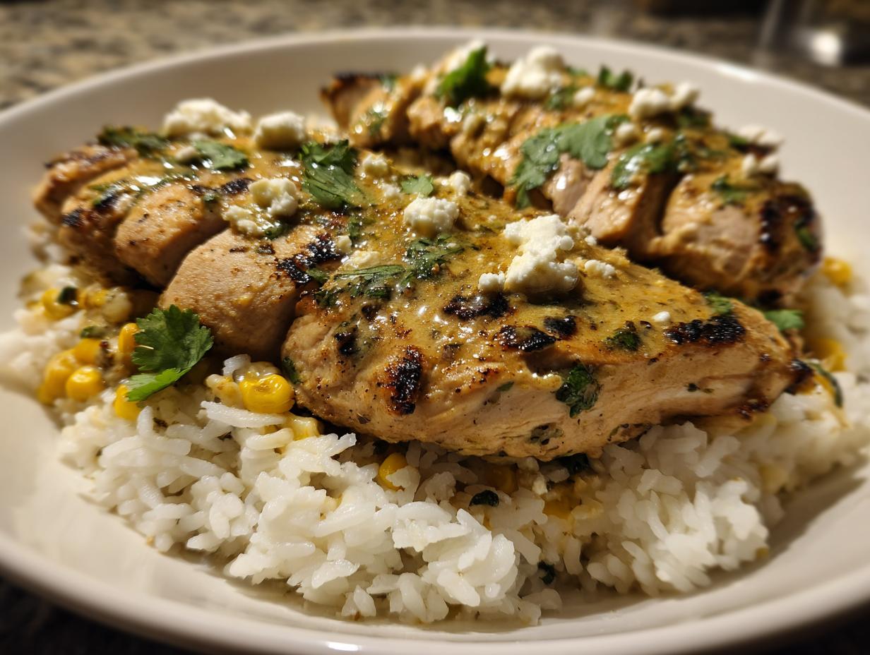 35 Minute Street Corn Chicken Rice Bowl Easy Dinner