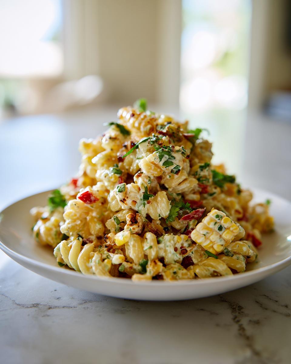 Street Corn Pasta Salad with Lime Dressing - detail 1
