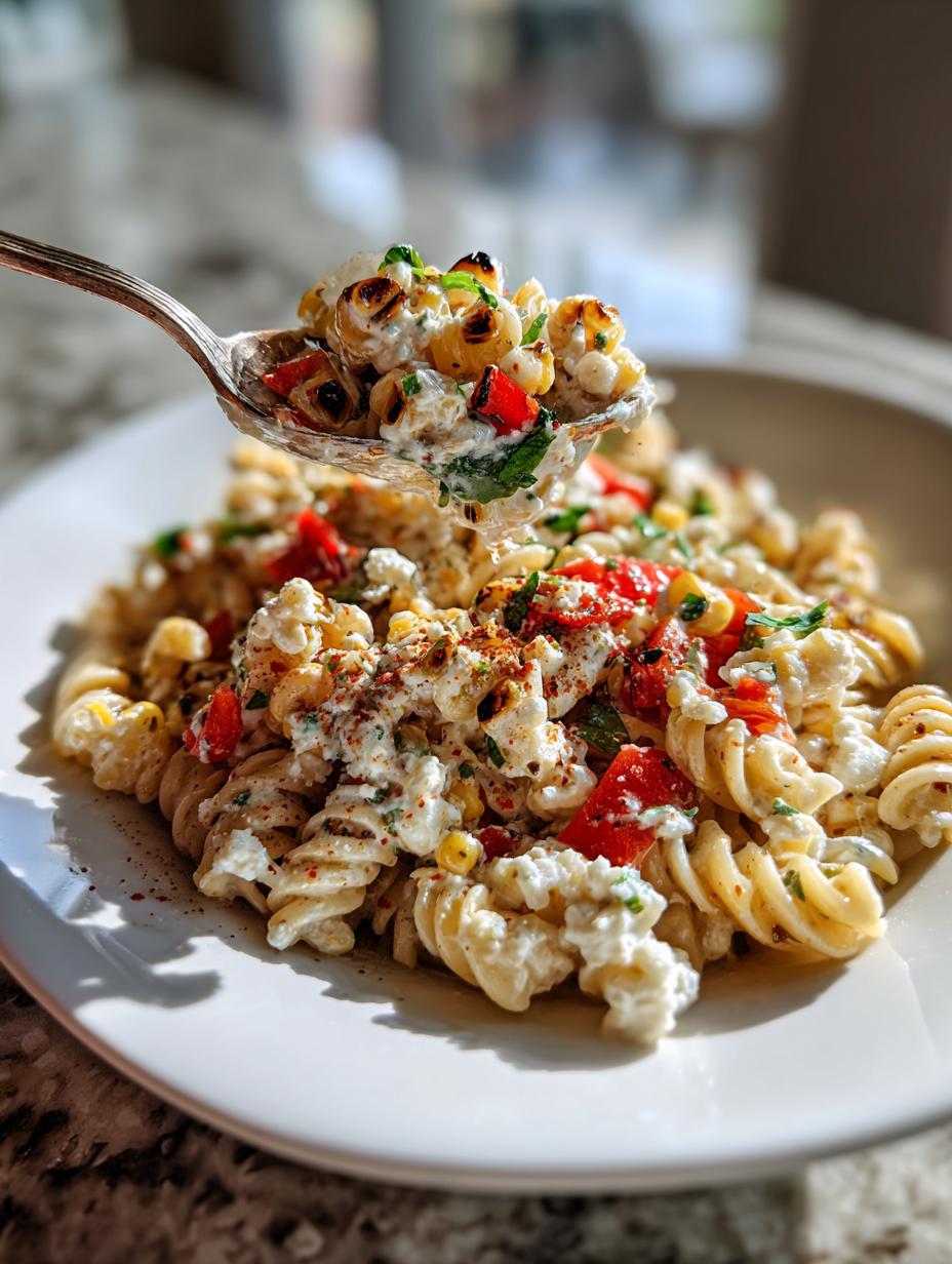 Street Corn Pasta Salad with Lime Dressing - detail 2