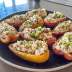 Stuffed Mini Peppers Easy High Protein Snack