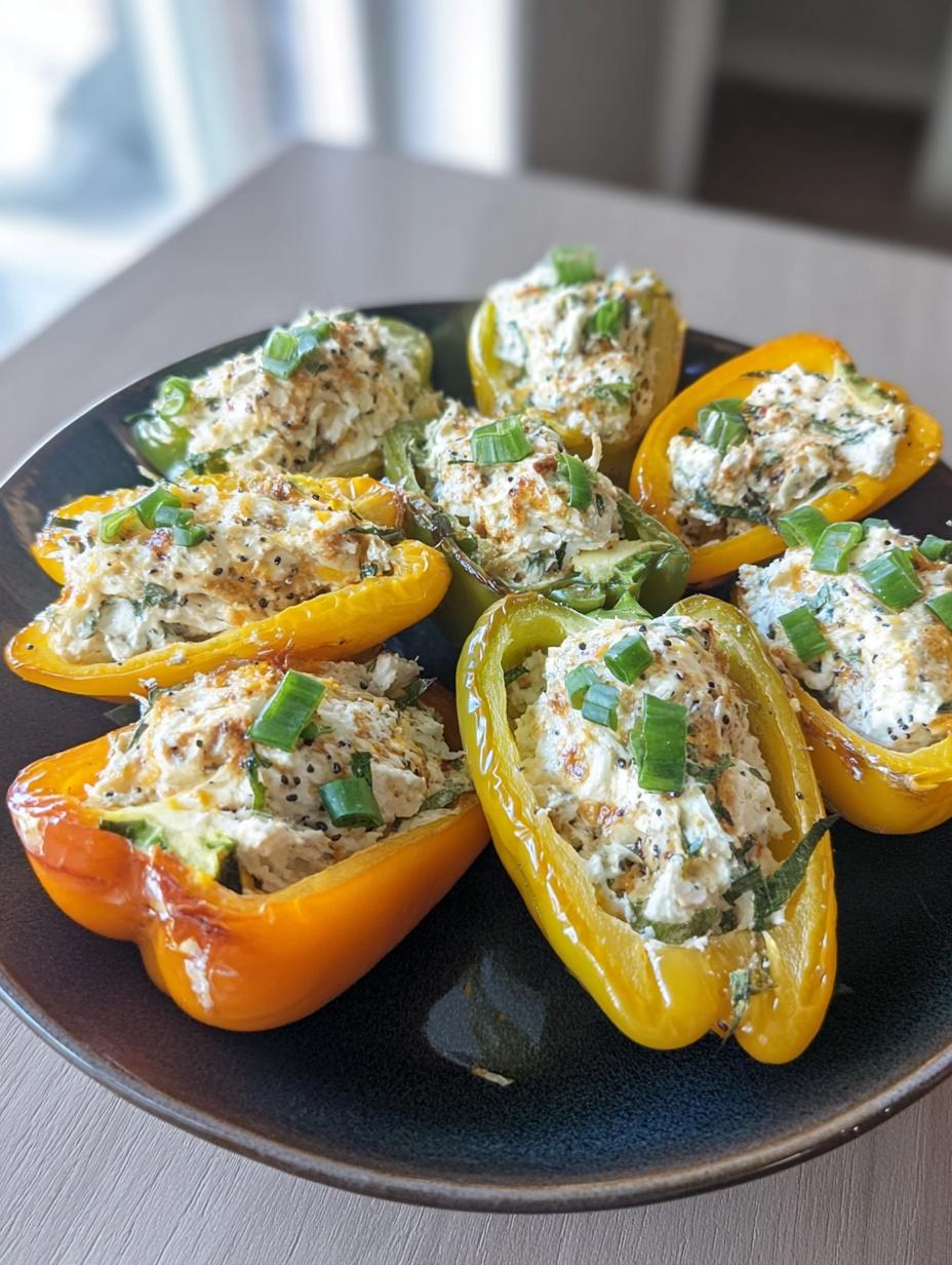 Stuffed Mini Peppers Easy High Protein Snack - detail 2