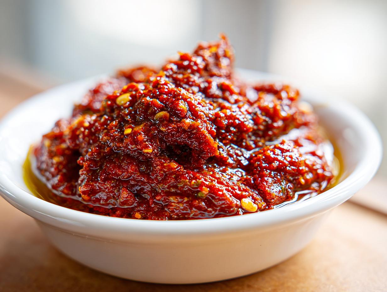 5 Minute Sun Dried Tomato Pesto with Pine Nuts Magic