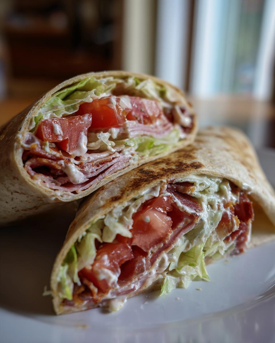 Turkey BLT Wraps with Creamy Herb Sauce - detail 1