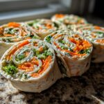 Veggie Tortilla Roll Ups with Cream Cheese