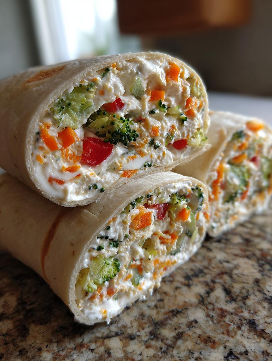 Veggie Tortilla Roll Ups with Cream Cheese - detail 2