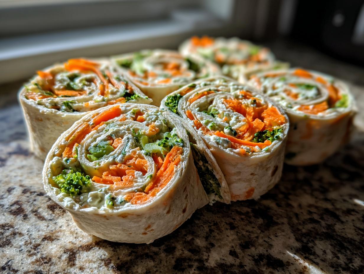 4 Amazing Veggie Tortilla Roll Ups with Cream Cheese
