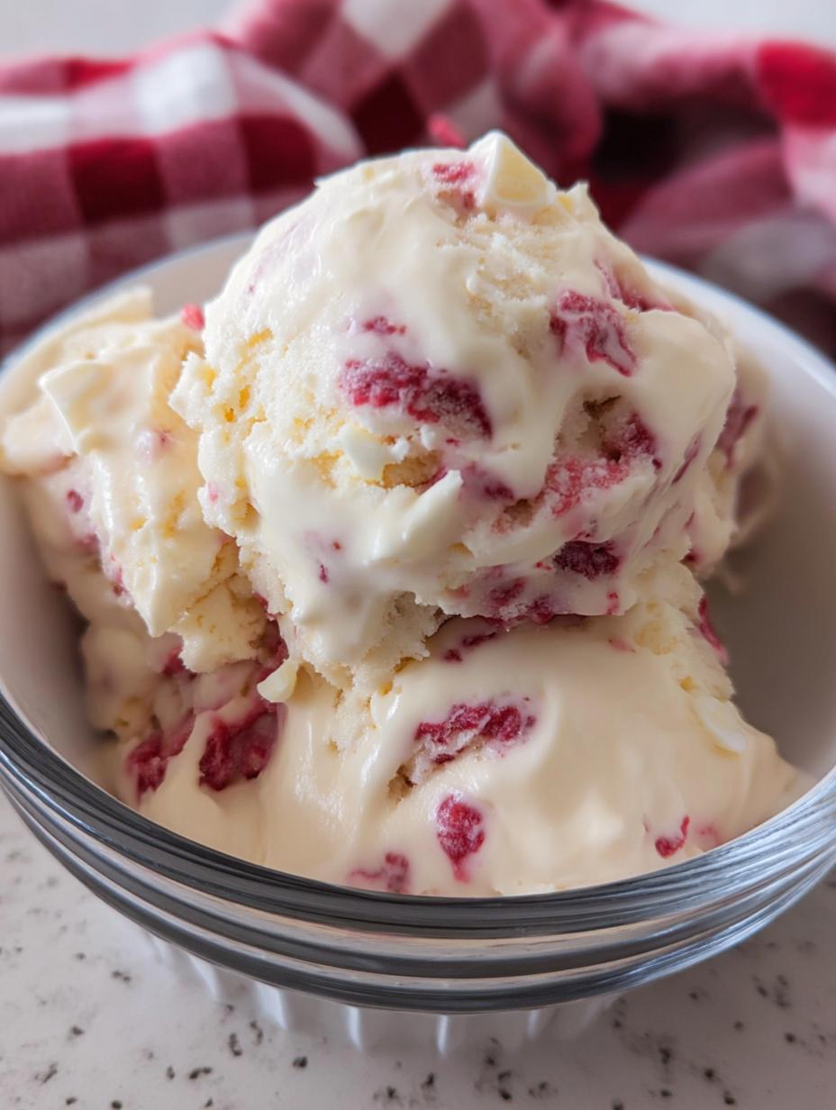 White Chocolate Raspberry Protein Ice Cream - detail 2