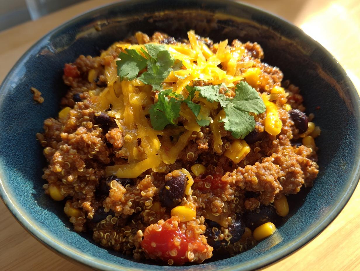One Pot Mexican Beef Quinoa: 40-Minute Amazing Meal