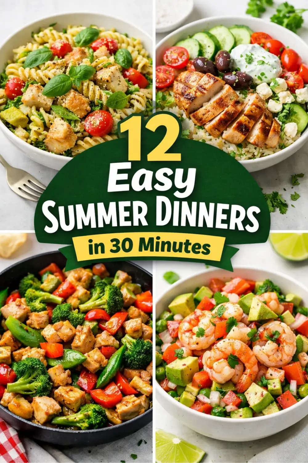 12 Easy Summer Dinners for Beginners (Ready in 30 Minutes)