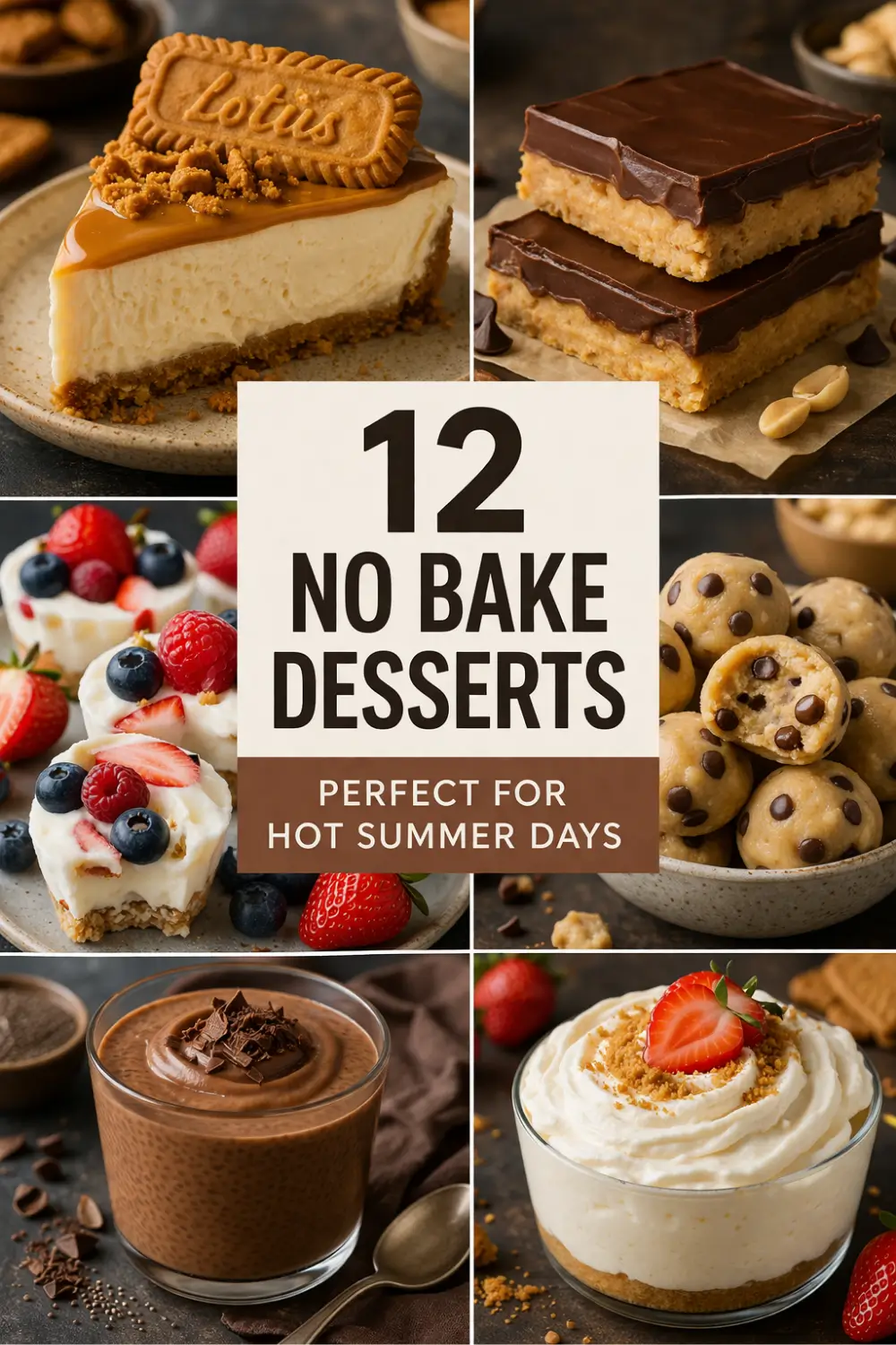 12 No Bake Desserts for Hot Summer Days