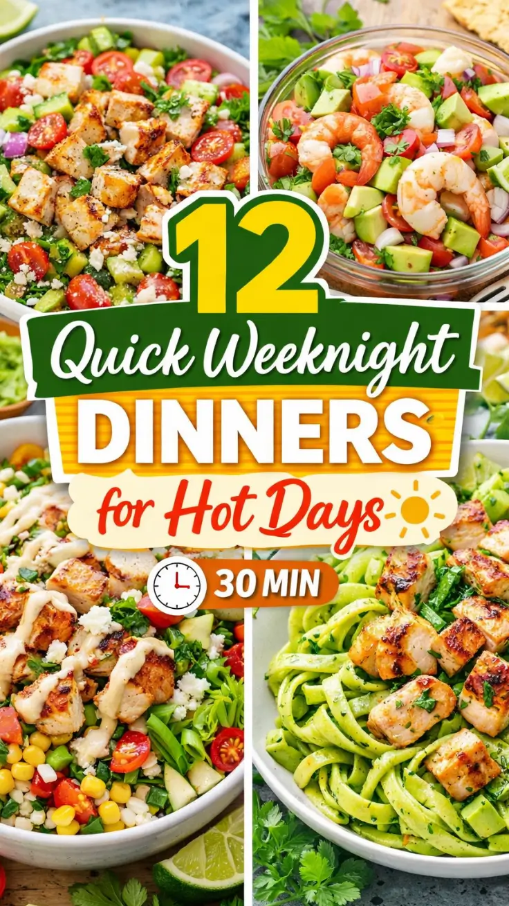 12 Quick Weeknight Dinners for Hot Days (No-Stress Meals)