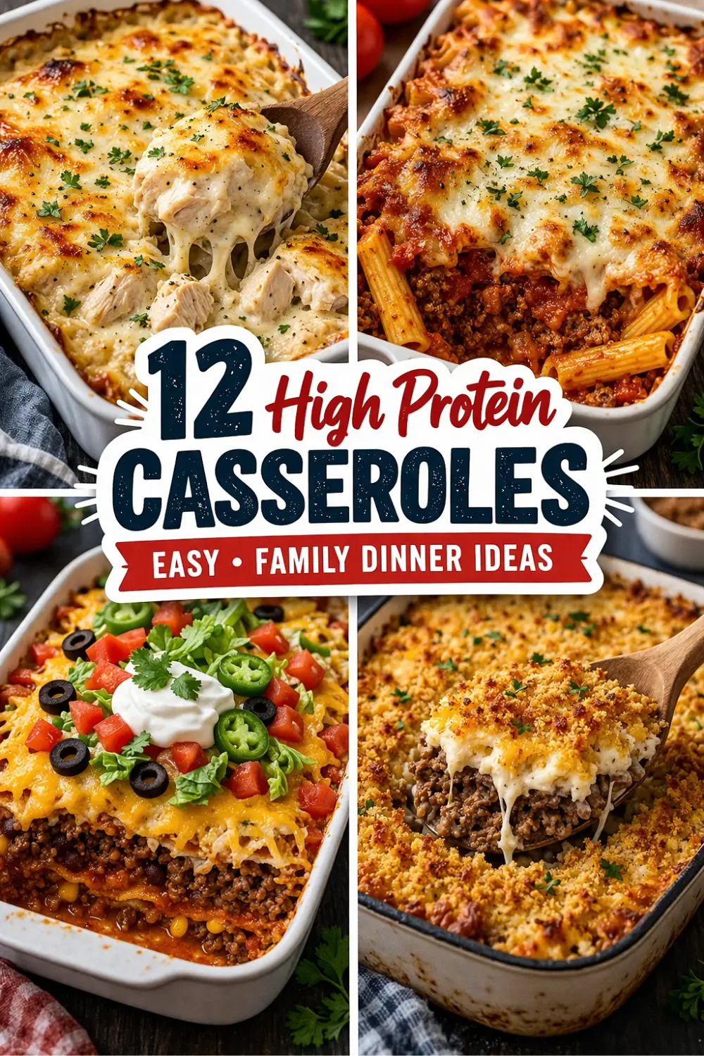 12 High Protein Casserole Recipes for Easy Family Dinners