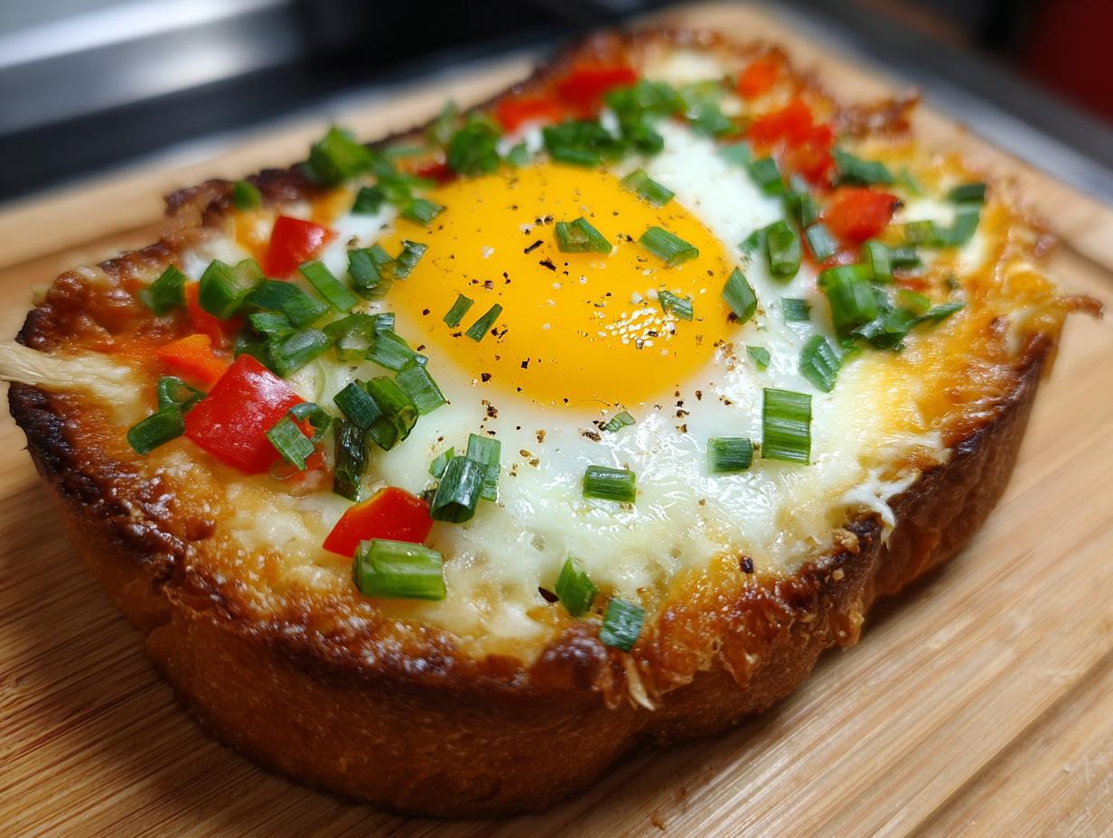 Amazing Air Fryer Egg and Cheese Toast