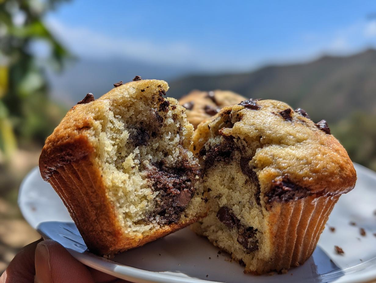 Fast 12 banana chocolate chip muffins Bliss