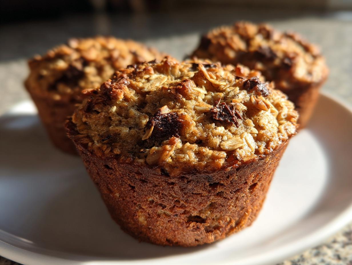Amazing Banana Oatmeal Protein Muffins