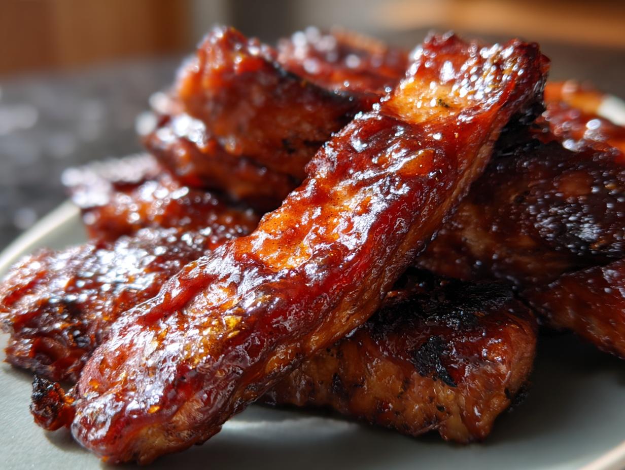 Amazing Caramelized Oven BBQ Chicken Thighs